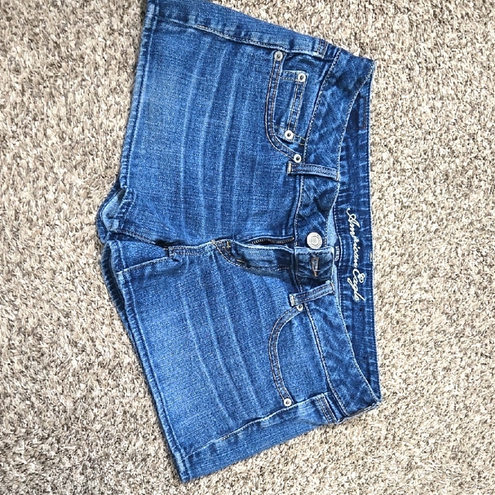 American Eagle Blue Denim Women's Shorts 8
